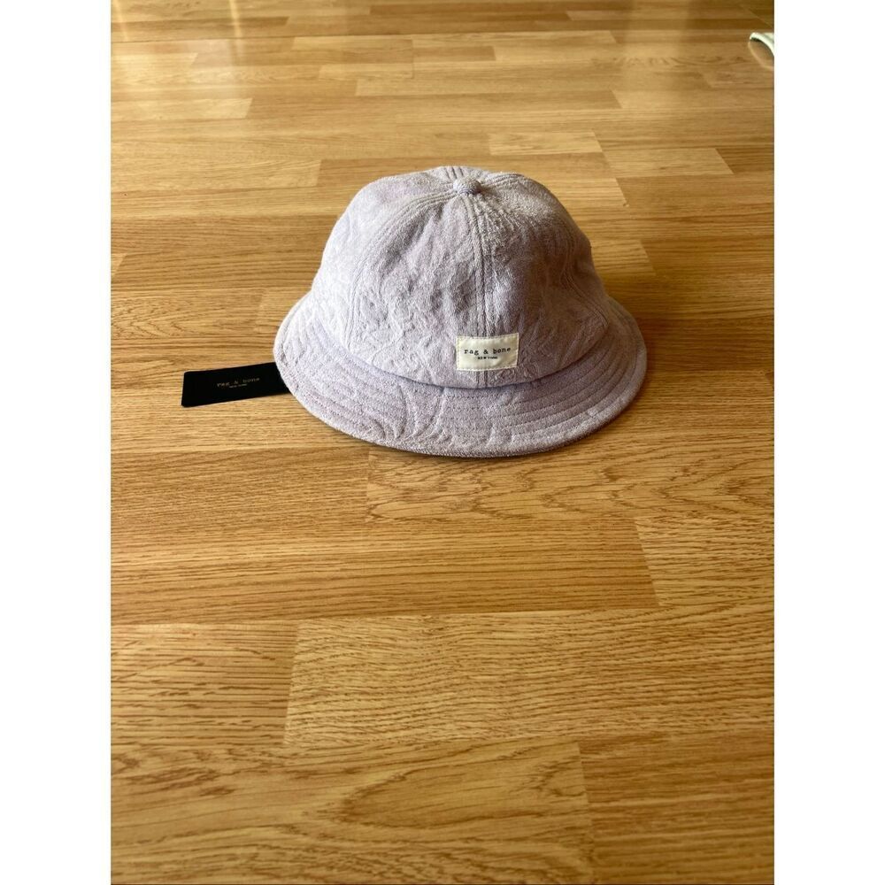 Rag & Bone New York Lilac Addison Twist Bucket Hat S/M NEW MSRP $145